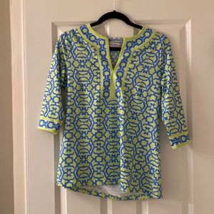 Gretchen Scott Rio Gio Split Neck Tunic